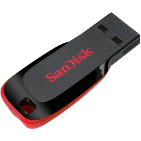 Sandisk 32GB Cruzer Blade USB Flash Drive Pen Drive فلاش ساندسك 32جيجا مناسب للكمبيوتر وتحميل كافة البيانات 